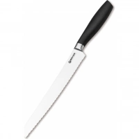 Кухонный хлебный нож Bker Core Professional Bread Knife, 220 мм, сталь X50CrMoV15, рукоять пластик купить в Саранске