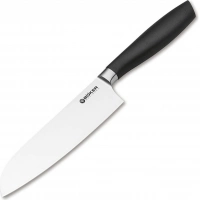 Кухонный нож шефа Bker Core Santoku, 163 мм, сталь X50CrMoV15, рукоять пластик купить в Саранске