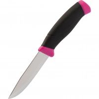 Нож с фиксированным лезвием Morakniv Companion Magenta, сталь Sandvik 12C27, рукоять резина/пластик, пурпурный купить в Саранске