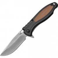 Нож складной Camillus Black TigerSharp, сталь 420J2, рукоять термопластик GFN, чёрно-коричневый купить в Саранске