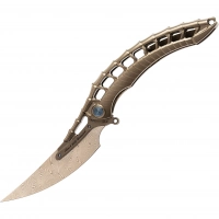 Складной нож Alien с тактической ручкой, сталь Damasteel, Rikeknife купить в Саранске