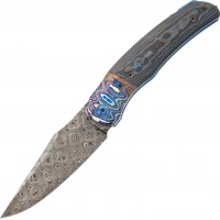 Складной нож TI-Rex Custom Assassin, сталь Balbach Damascus, рукоять Black Timascus CF купить в Саранске