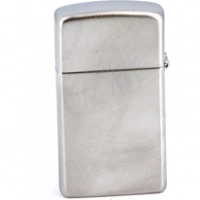 Зажигалка ZIPPO Slim® с покрытием Satin Chrome™, латунь/сталь, серебристая, матовая, 30х10×55 мм купить в Саранске